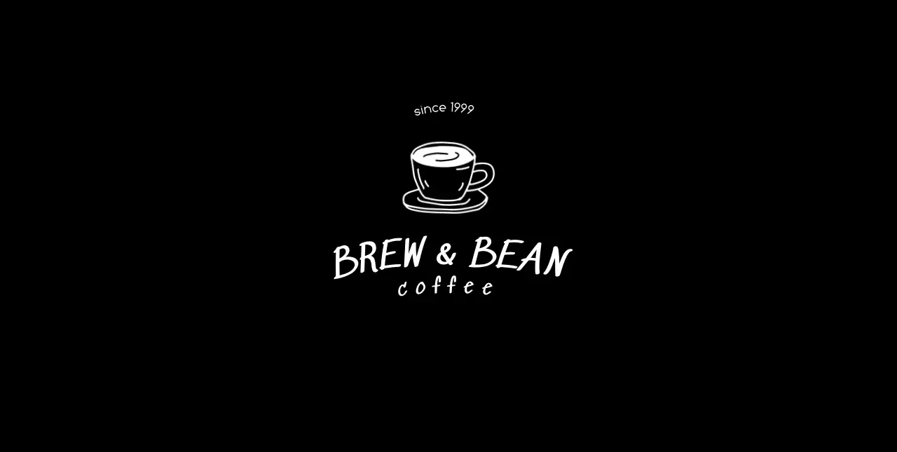 黒 シンプル コーヒー ロゴ 単色イラスト