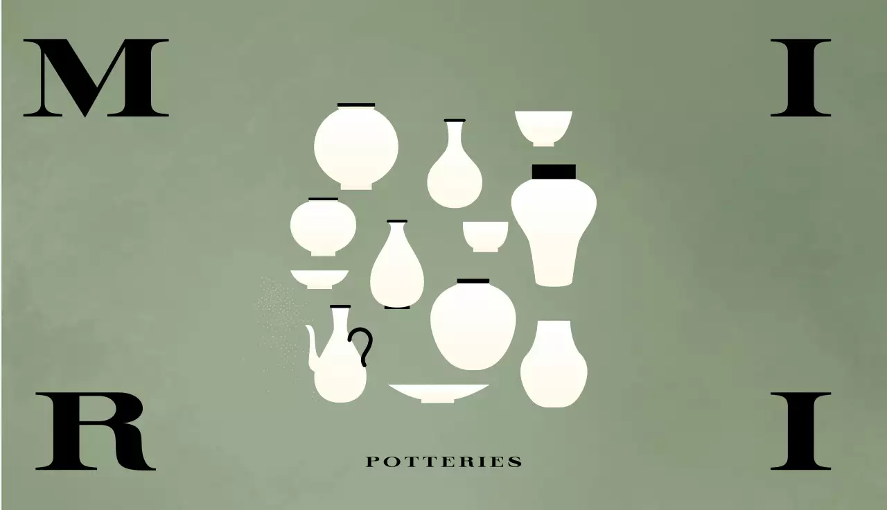 카키 빈티지 도자기 전시회