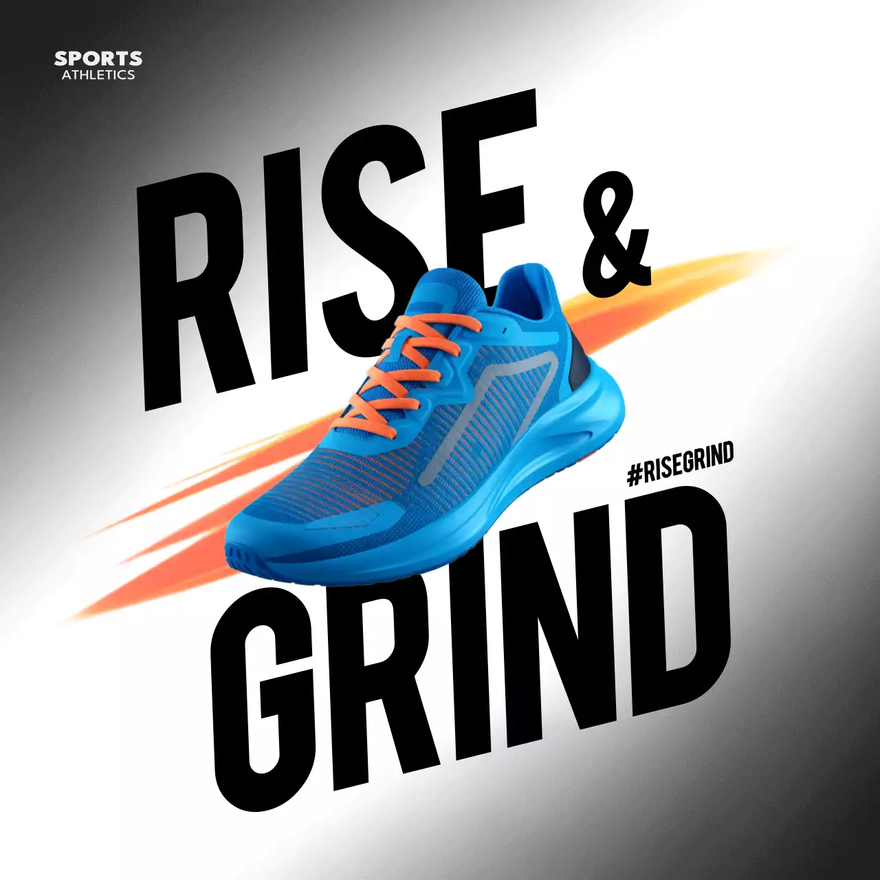 blue modern athletic promotion