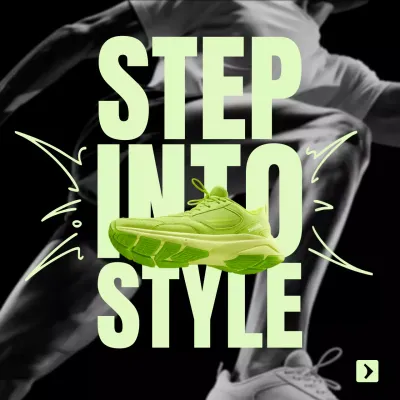 neon bold sneaker promotion