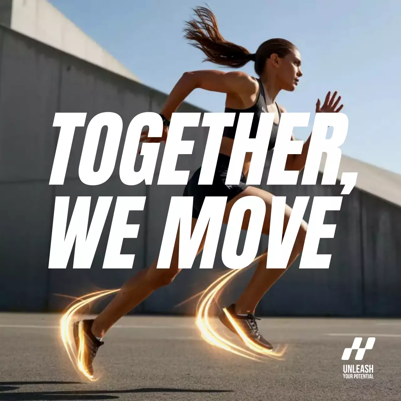 orange modern fitness promotion