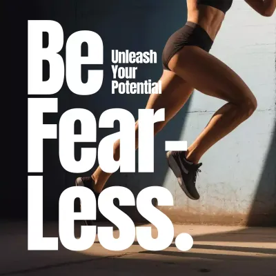 black bold fitness promotion