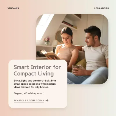 Beige Modern Interior Promotion Instagram Post