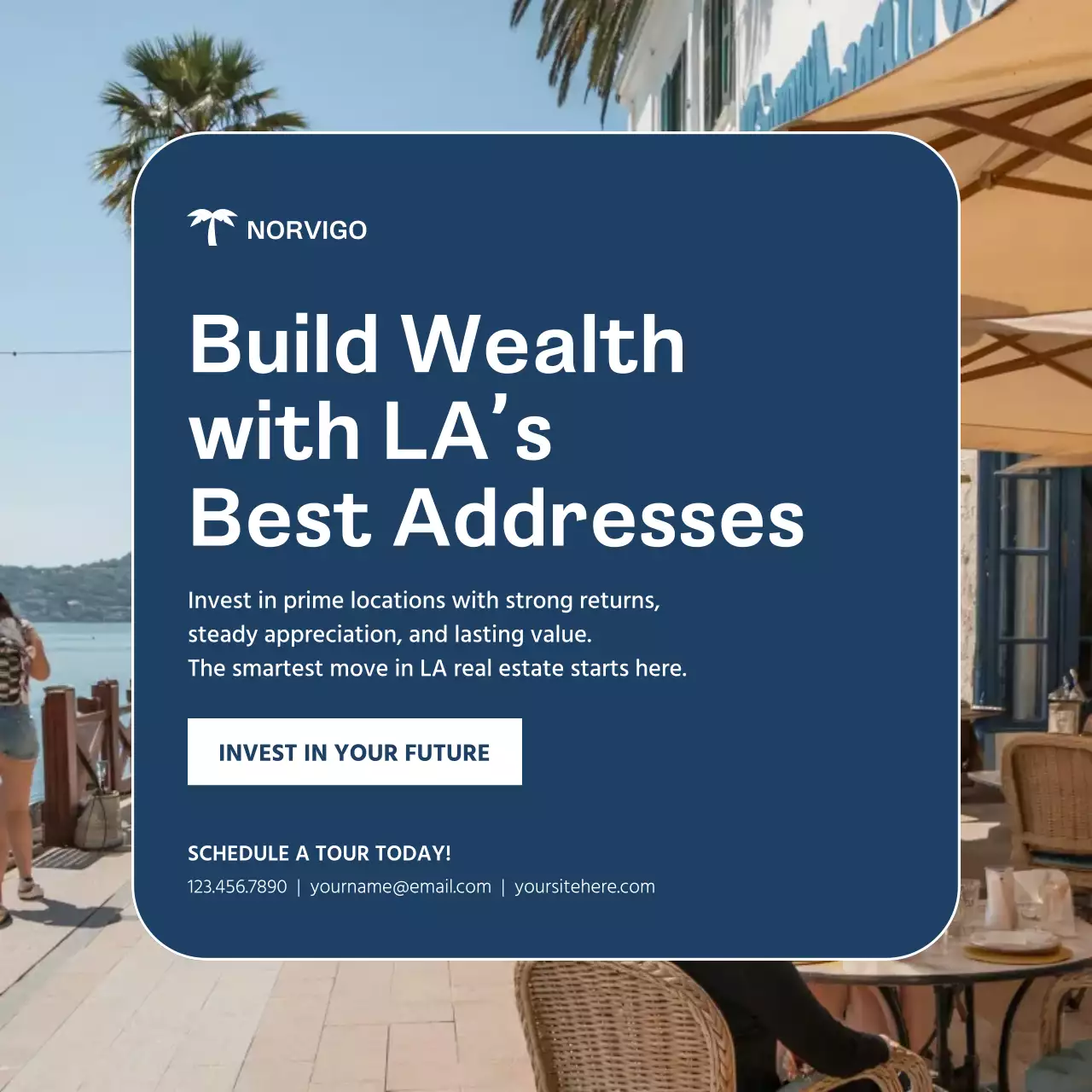 Blue Modern Real Estate Promotion Instagram Post