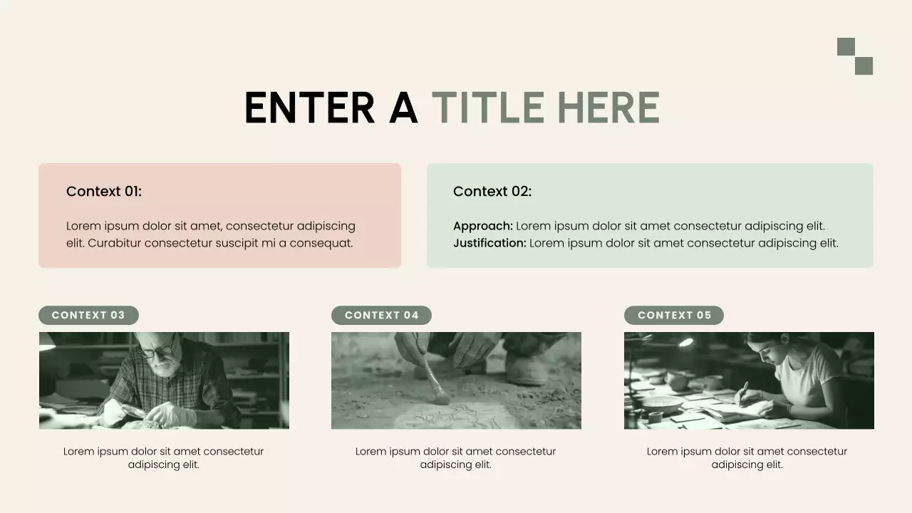 green modern research proposal document