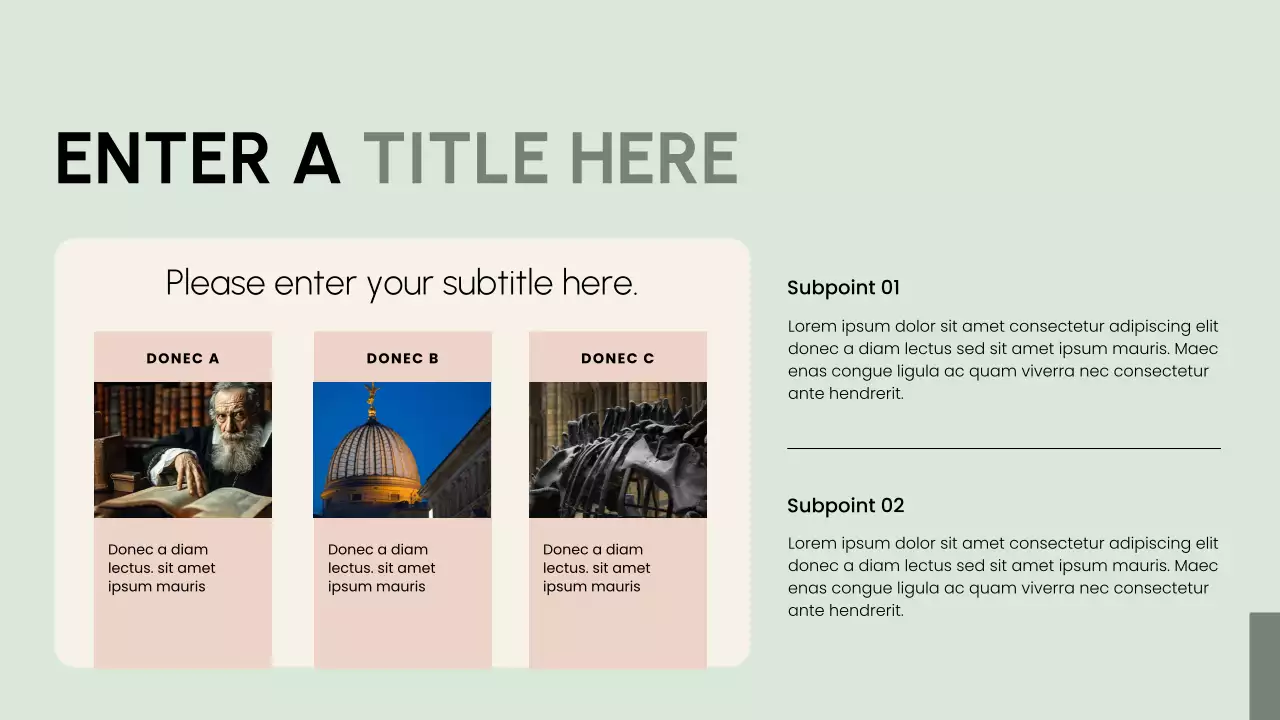 green modern research proposal document