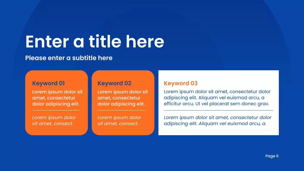 블루 모던 학술 프레젠테이션