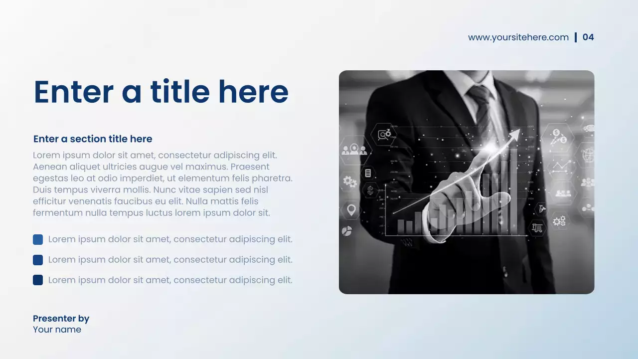 Blue Modern Financial Plan Presentation