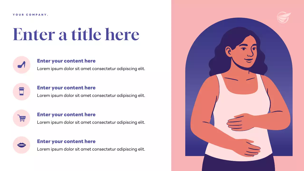 Purple Modern Health Newsletter Presentation