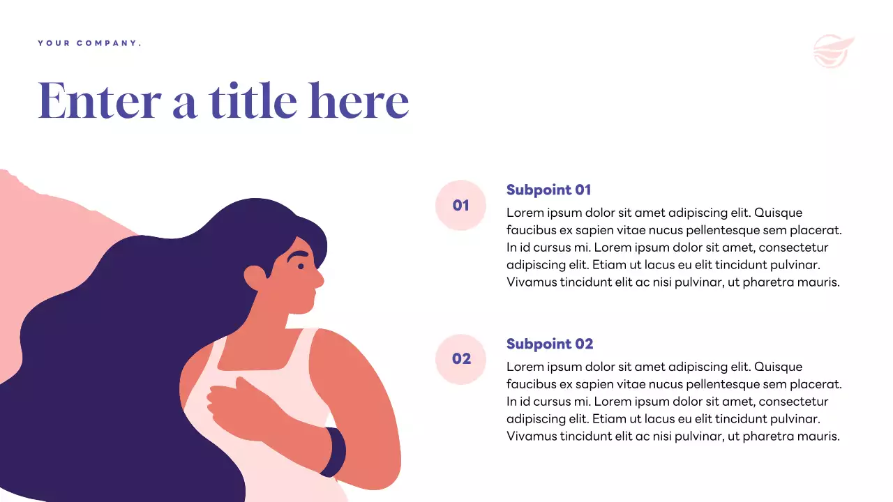 Purple Modern Health Newsletter Presentation