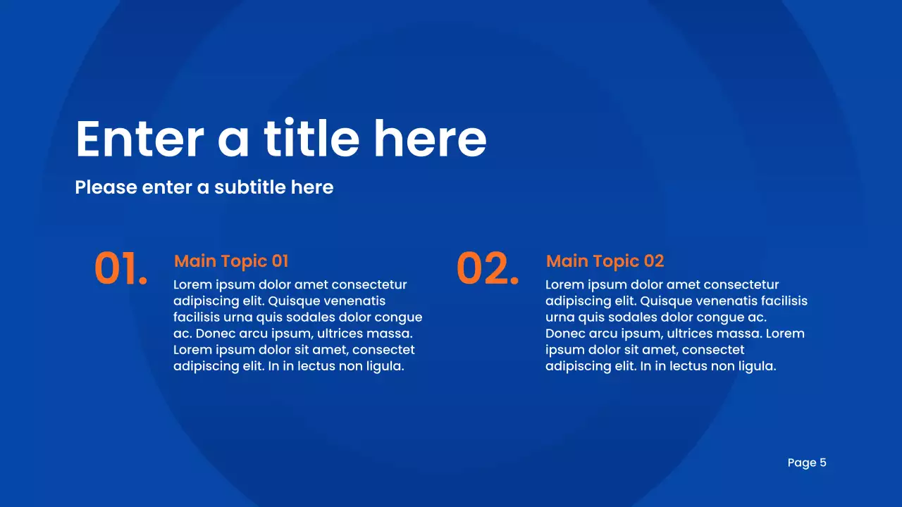 블루 모던 학술 프레젠테이션