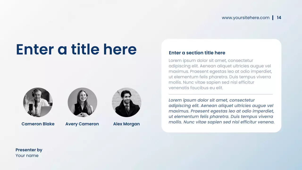 Blue Modern Financial Plan Presentation