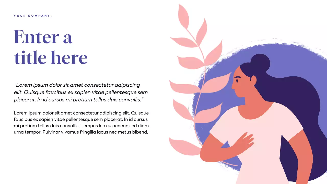 Purple Modern Health Newsletter Presentation