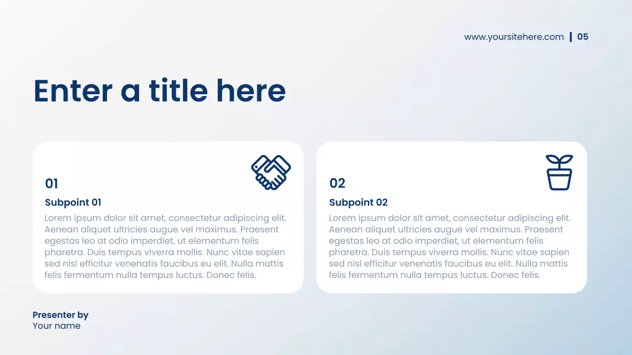 Blue Modern Financial Plan Presentation