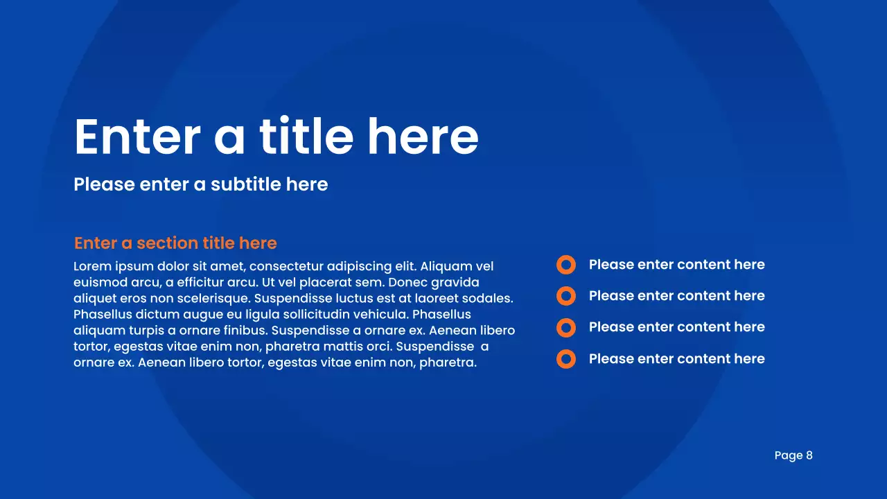 블루 모던 학술 프레젠테이션