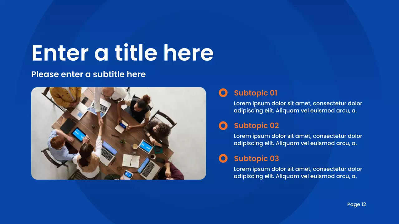 블루 모던 학술 프레젠테이션