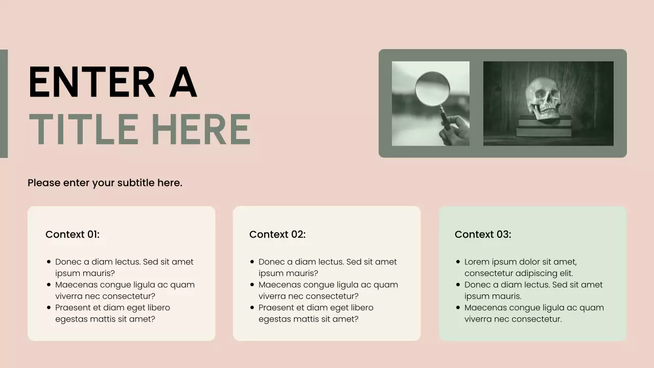 green modern research proposal document