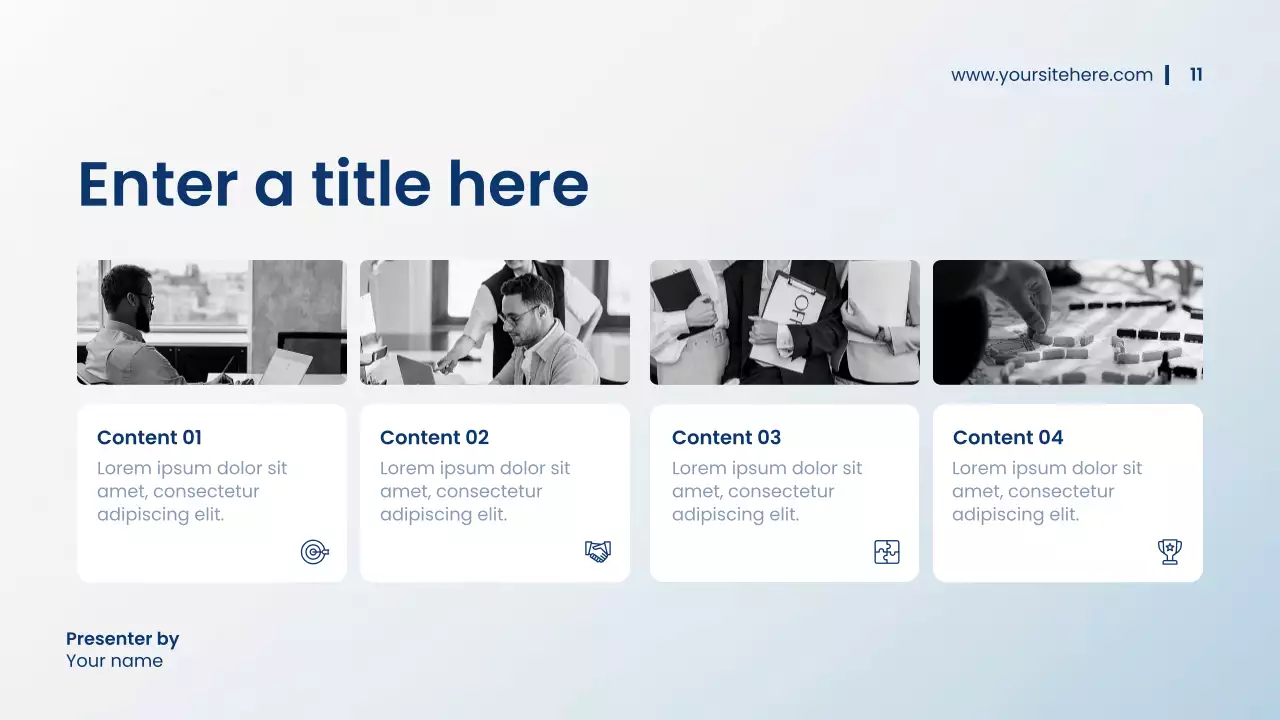 Blue Modern Financial Plan Presentation