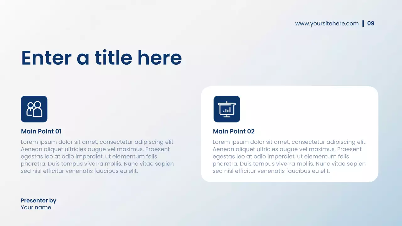 Blue Modern Financial Plan Presentation