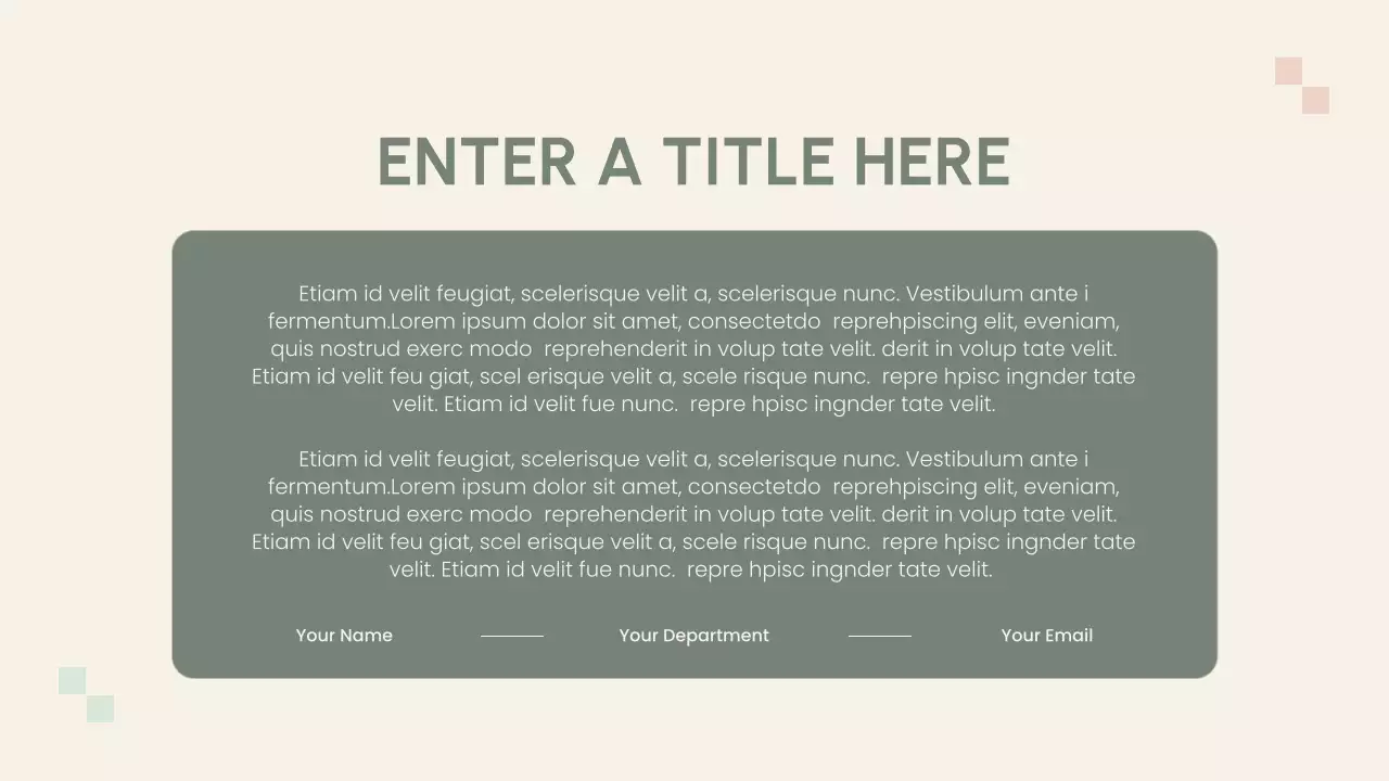 green modern research proposal document