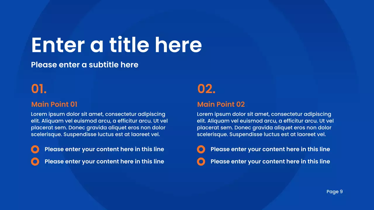 블루 모던 학술 프레젠테이션