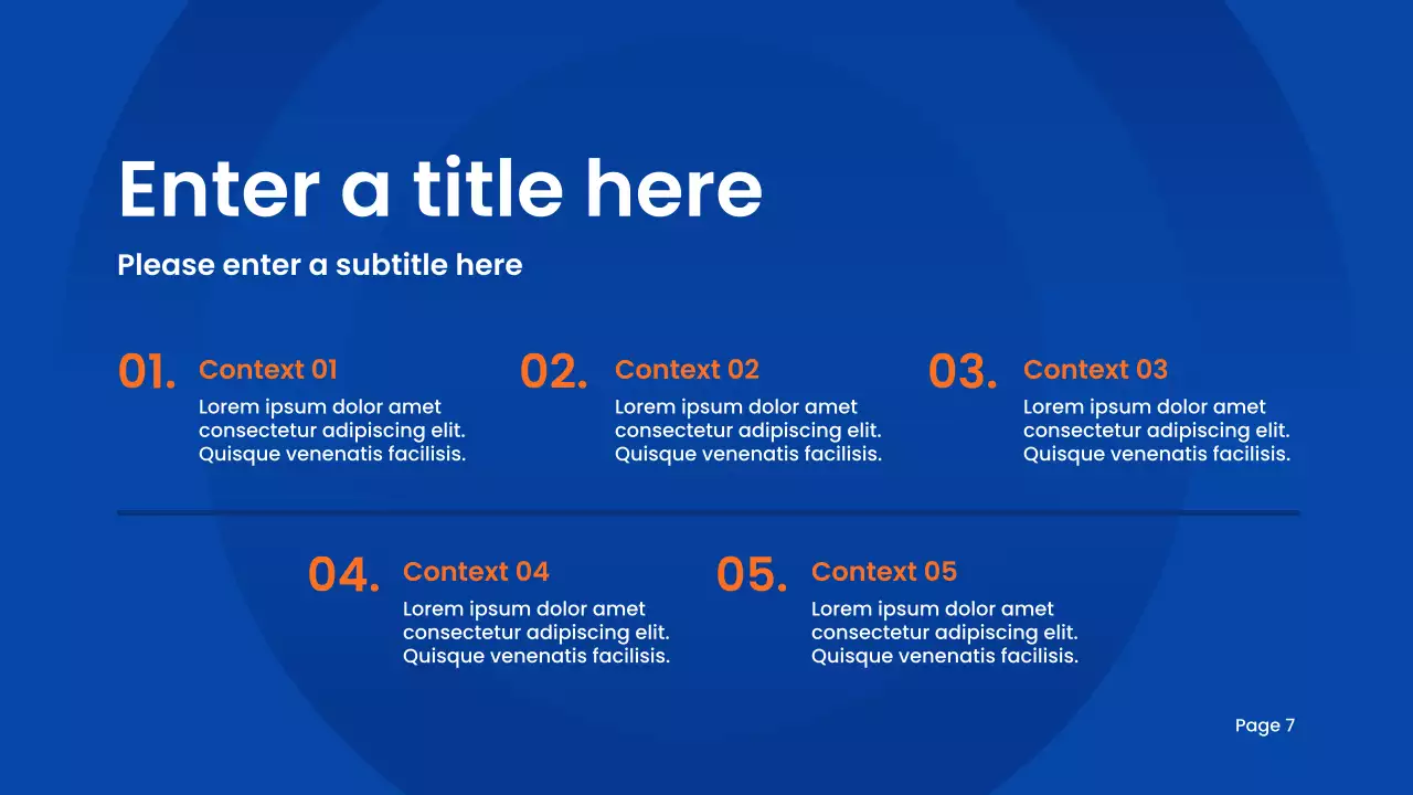 블루 모던 학술 프레젠테이션