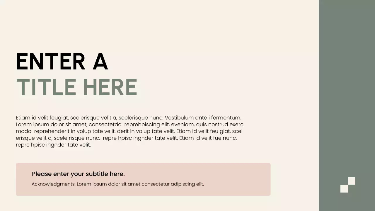 green modern research proposal document