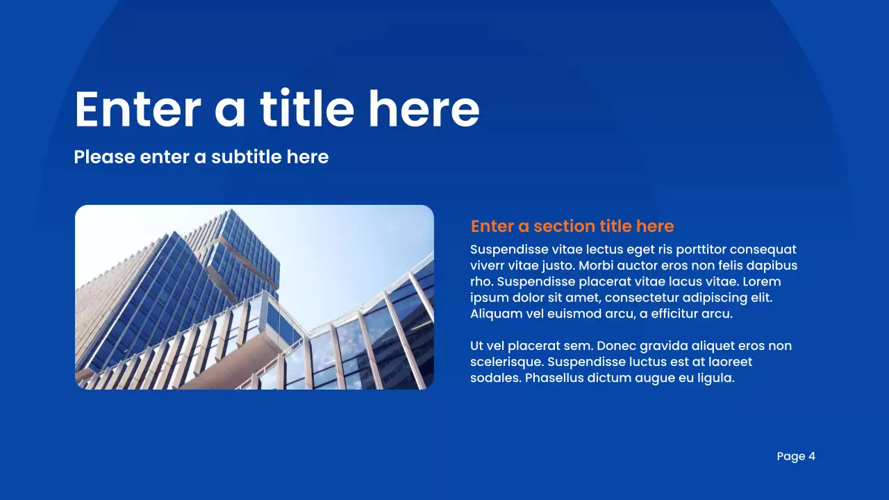 블루 모던 학술 프레젠테이션