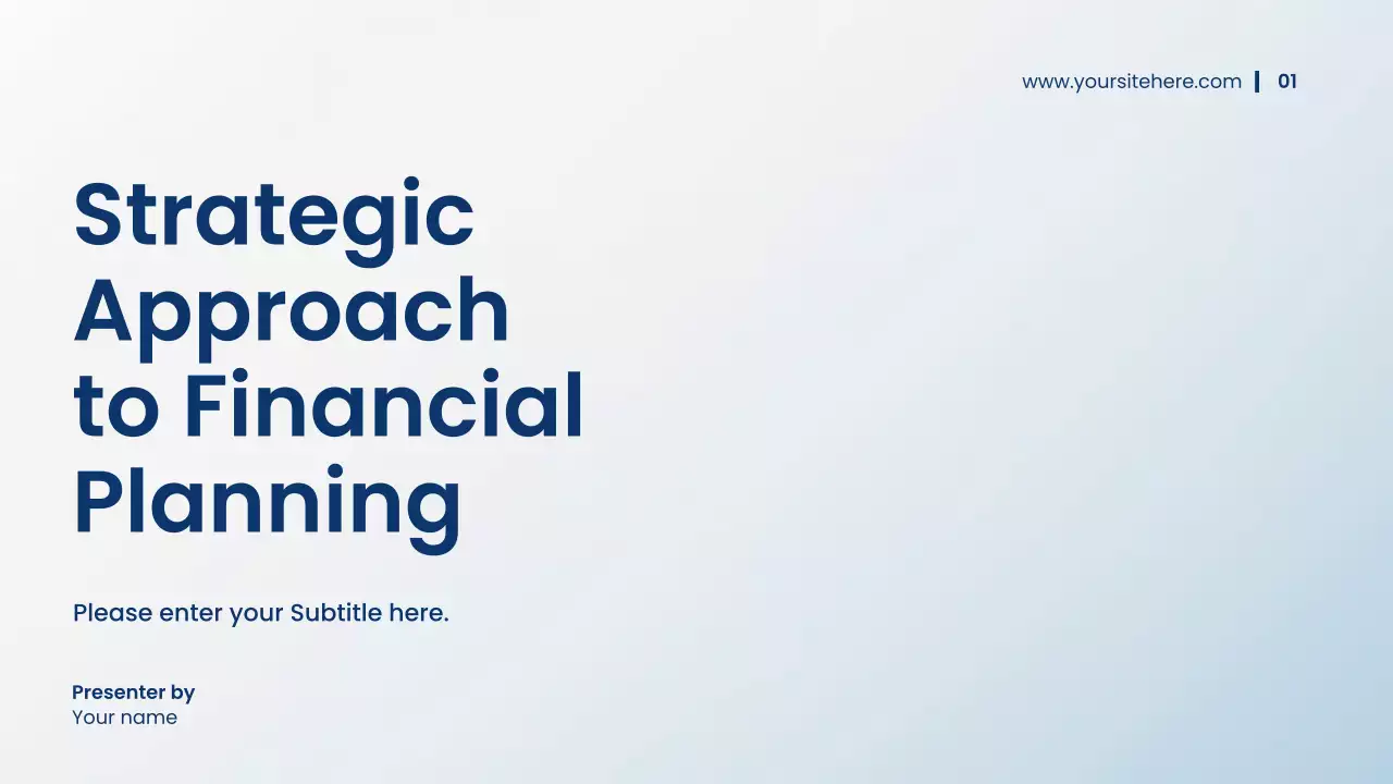 Blue Modern Financial Plan Presentation