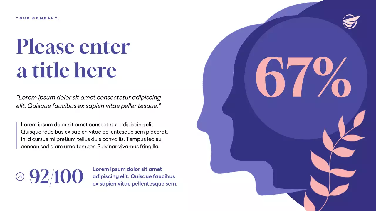 Purple Modern Health Newsletter Presentation