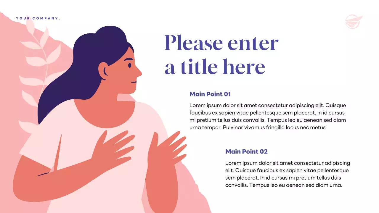 Purple Modern Health Newsletter Presentation