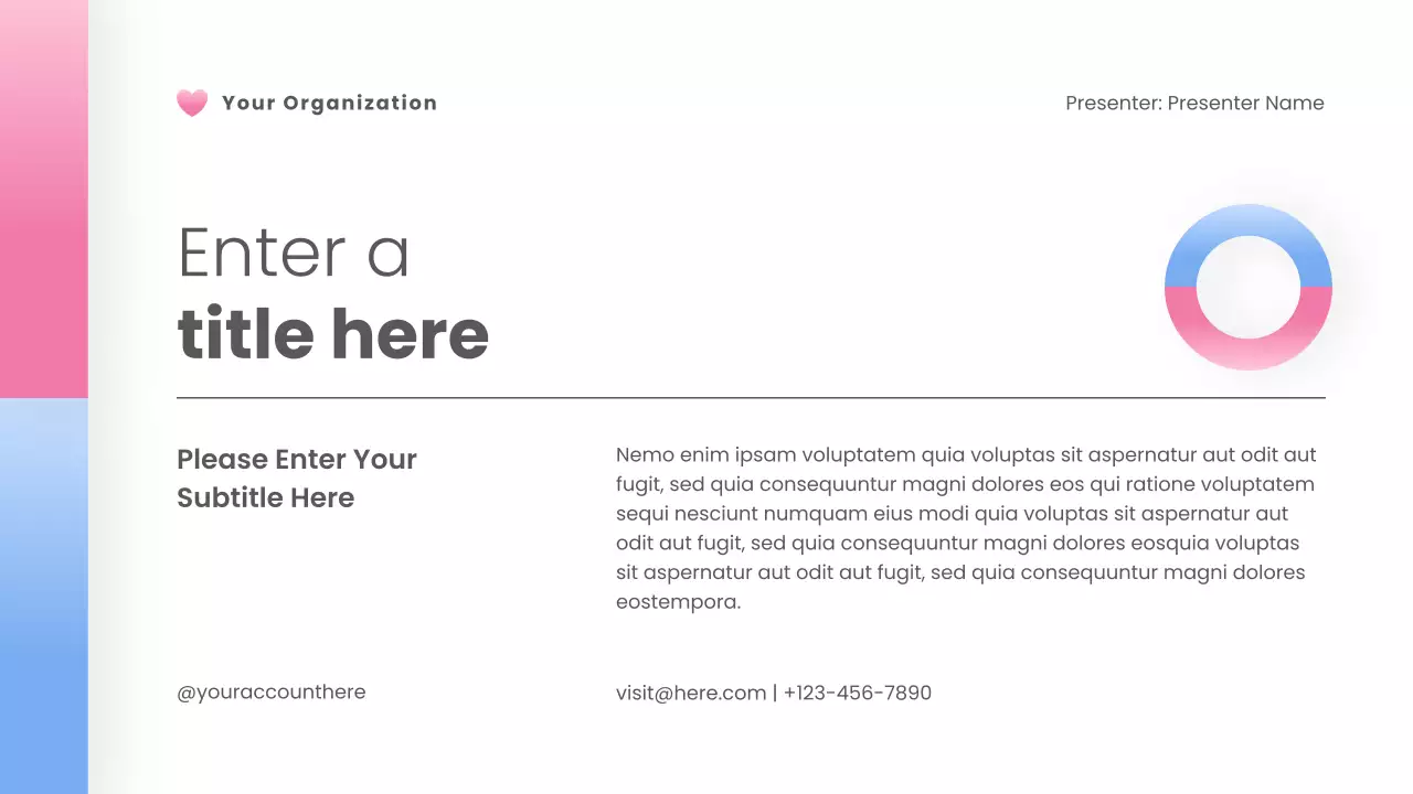 pink modern health presentation