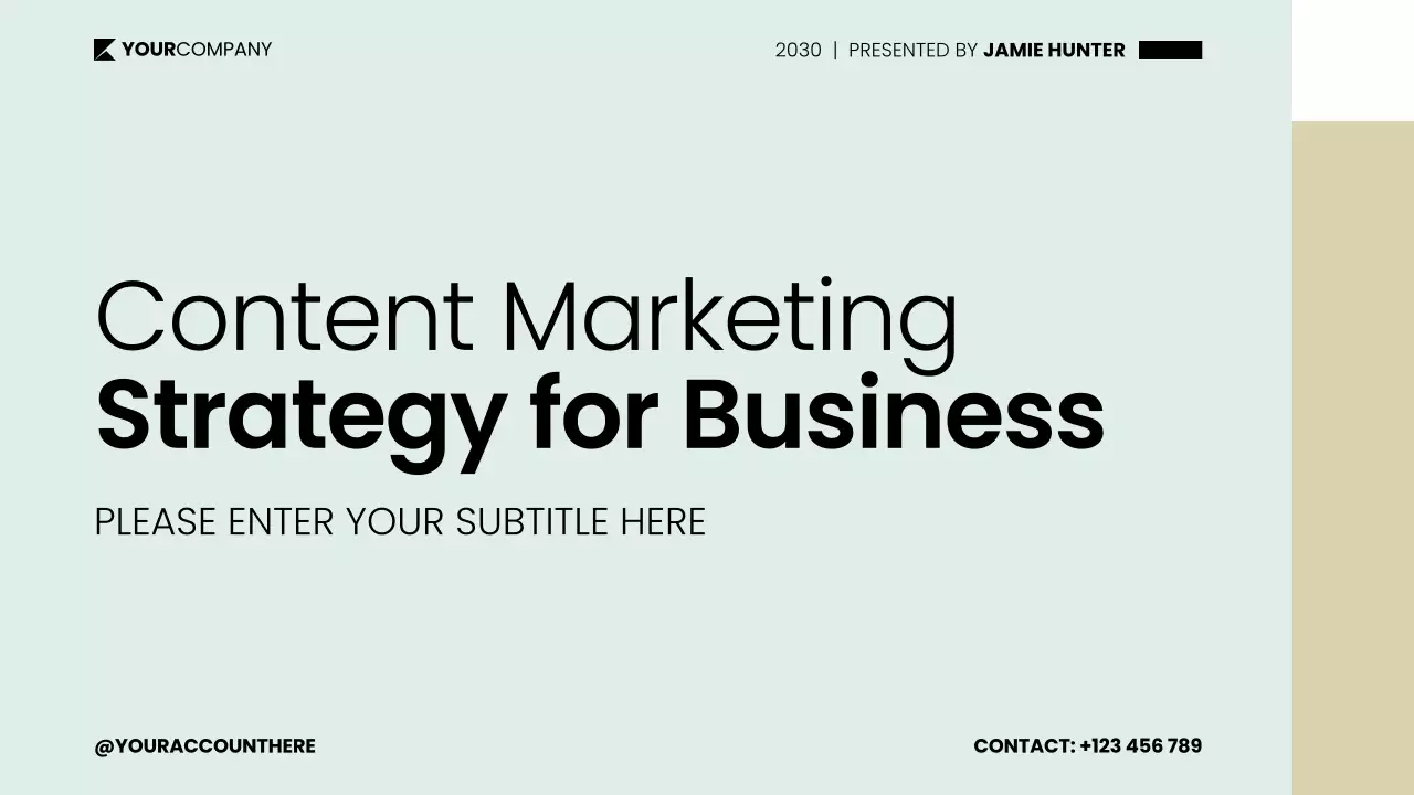 Beige Modern Marketing Guide Presentation