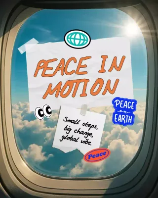 Playful Sticker Collage International Peace Day Instagram Post
