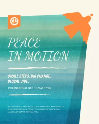 Green Modern International Peace Day Instagram Post