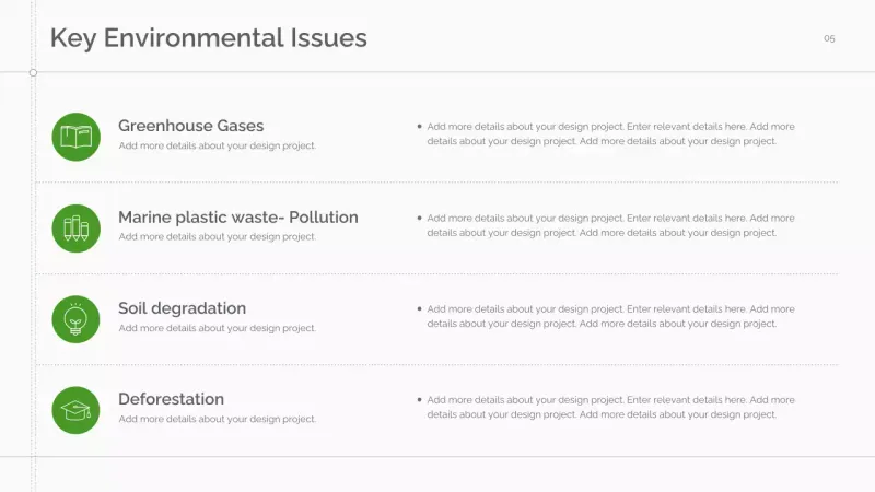 Green Minimal Sustainability Lecture Presentation
