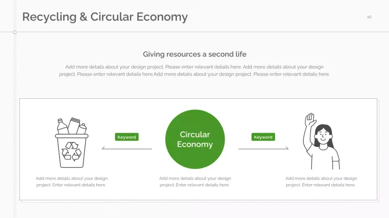 Green Minimal Sustainability Lecture Presentation