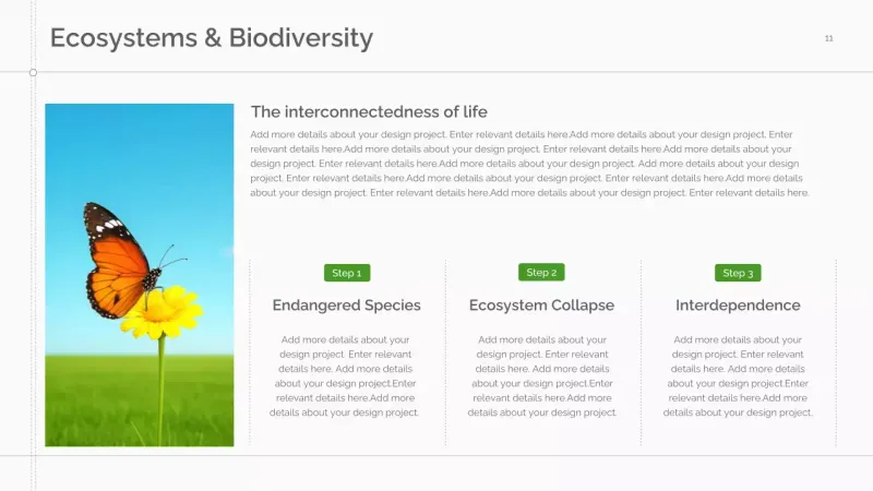 Green Minimal Sustainability Lecture Presentation