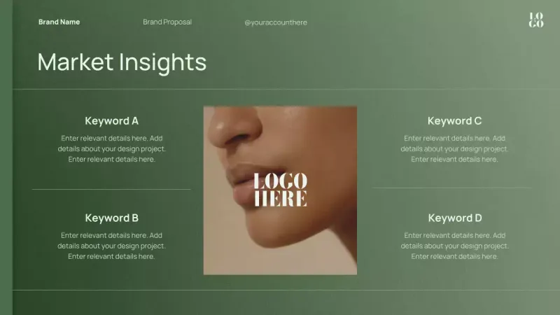 Green Minimal Brand Strategy Proposal Presentation