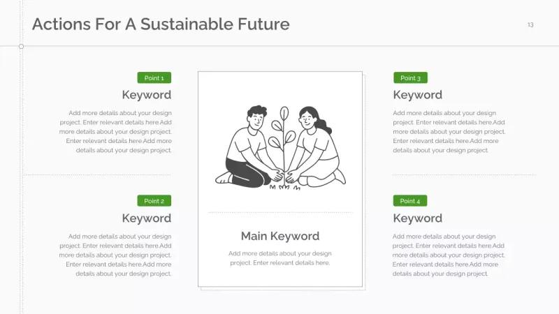 Green Minimal Sustainability Lecture Presentation