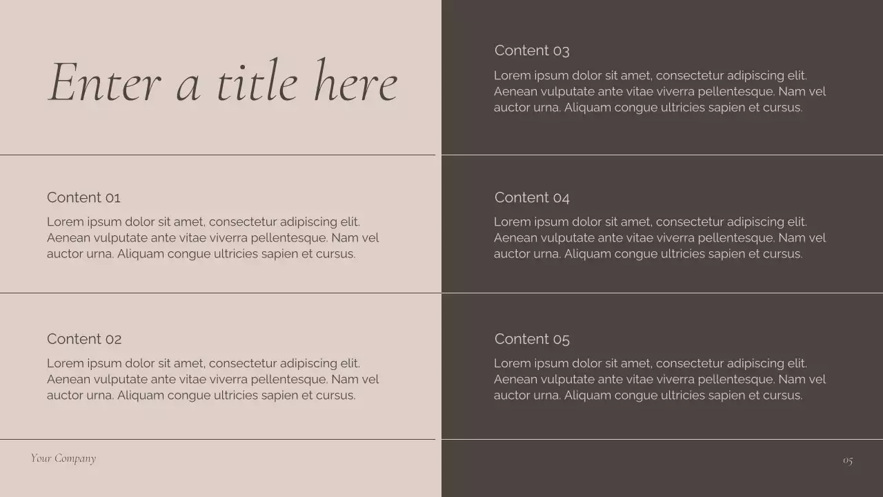 Brown Modern Meeting Announcement Presentation