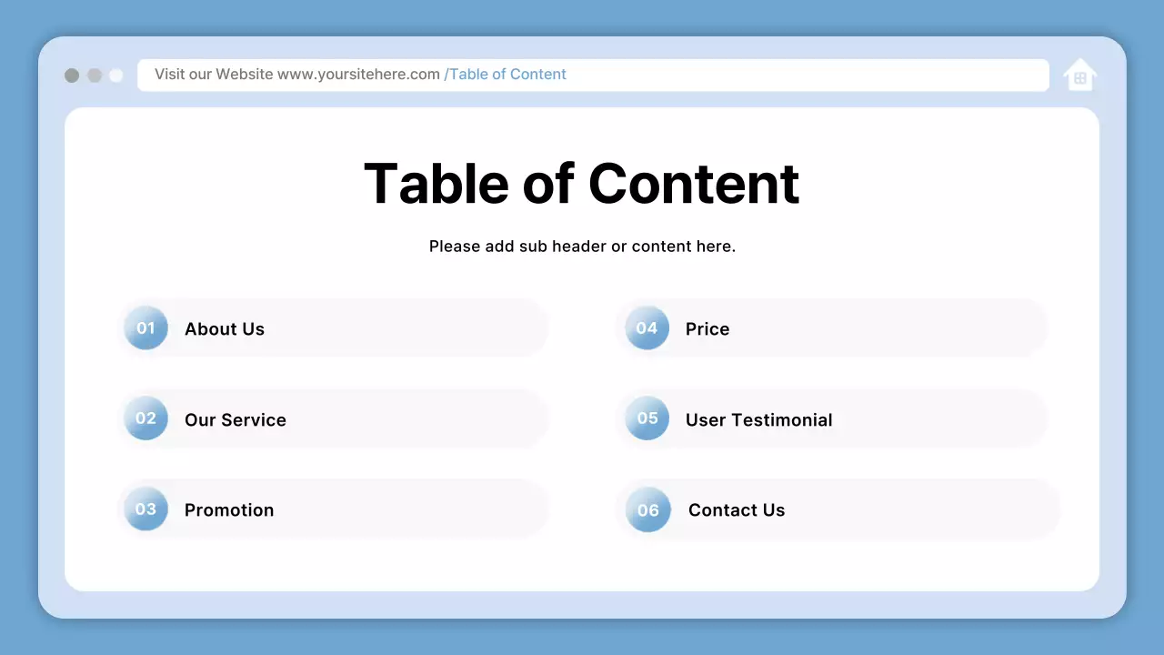 블루 모던 클리닝 가이드 프레젠테이션