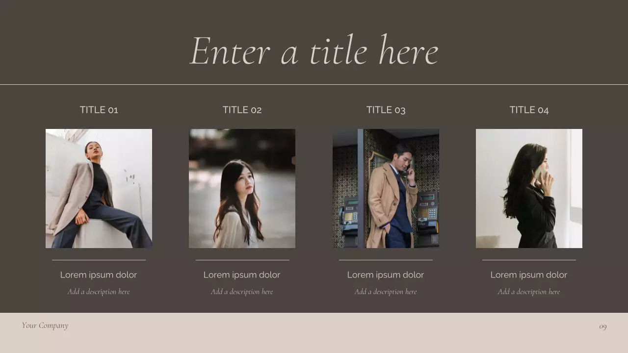 Brown Modern Meeting Announcement Presentation