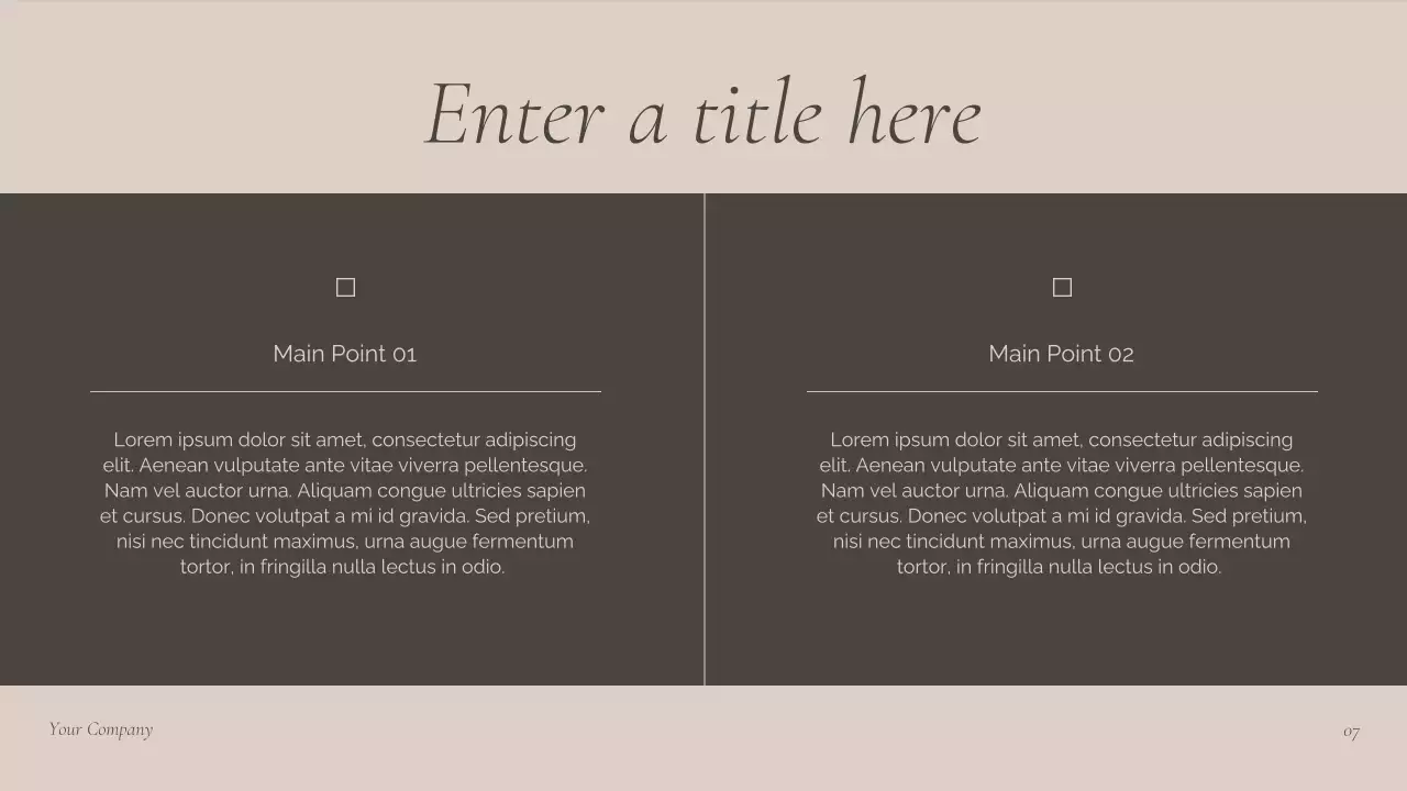 Brown Modern Meeting Announcement Presentation