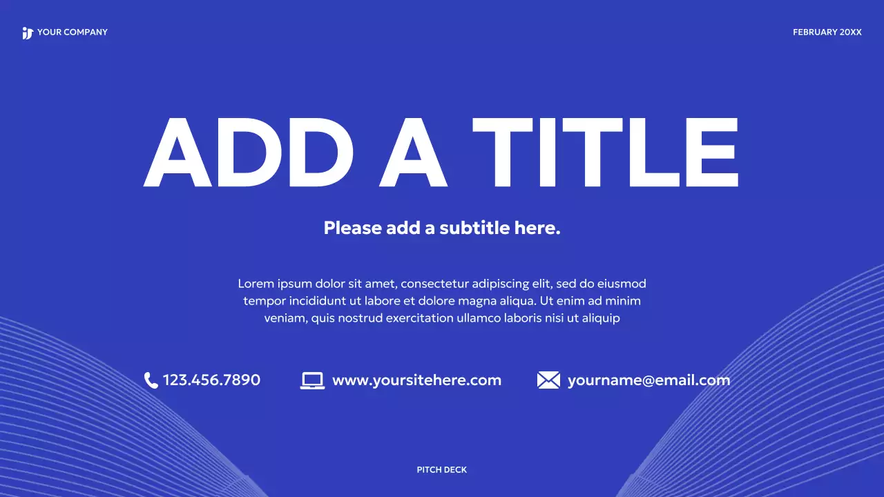 Blue Modern Sales Pitch Presentation