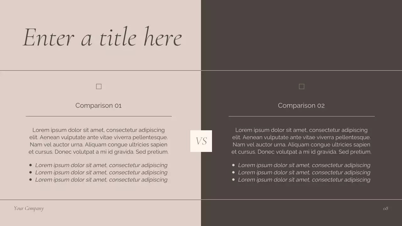 Brown Modern Meeting Announcement Presentation