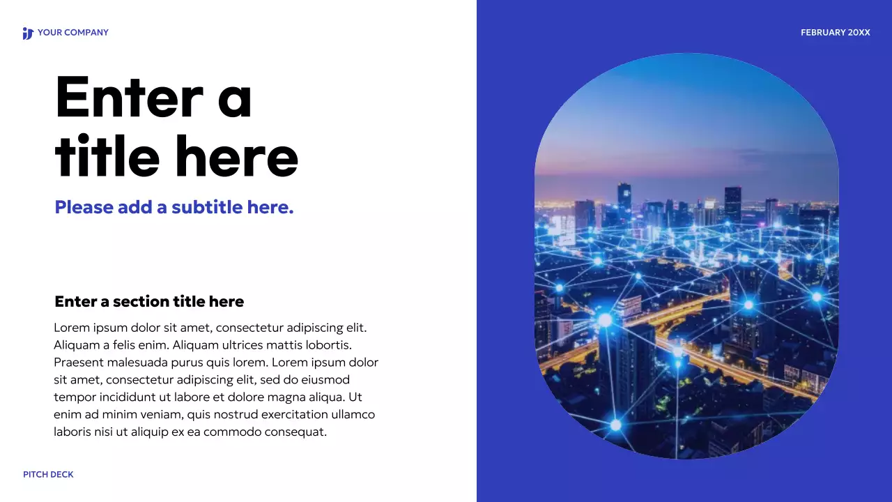 Blue Modern Sales Pitch Presentation