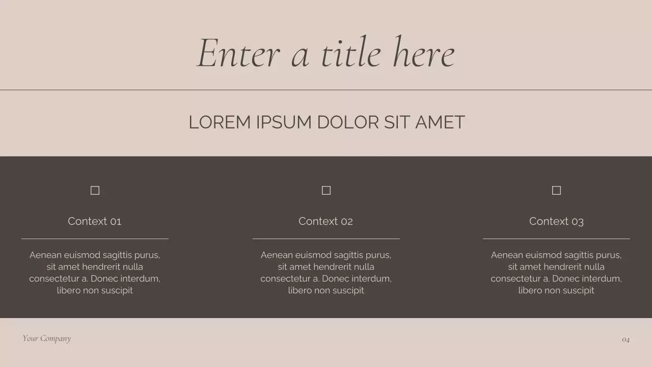 Brown Modern Meeting Announcement Presentation