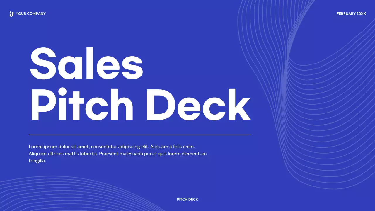 Blue Modern Sales Pitch Presentation