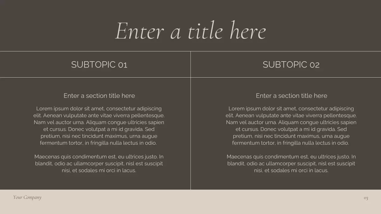 Brown Modern Meeting Announcement Presentation